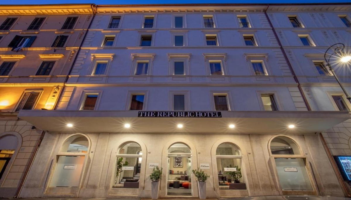 Exterior of Republic Hotel in Rome